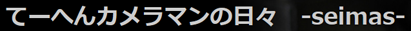 てーへんカメラマン日記